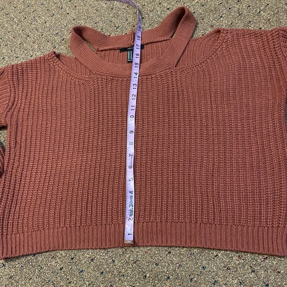NWOT Dusty Pink Open Collar Sweater - Picture 5 of 8